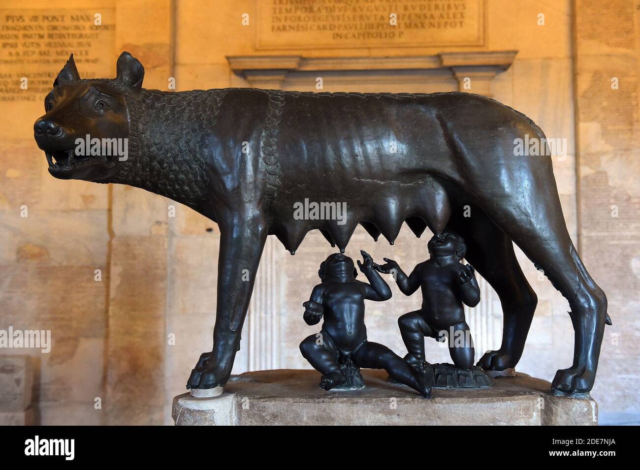 She Wolf Rome The Capitoline She-Wolf with Remus and Romulus at the the Capitoline ...
