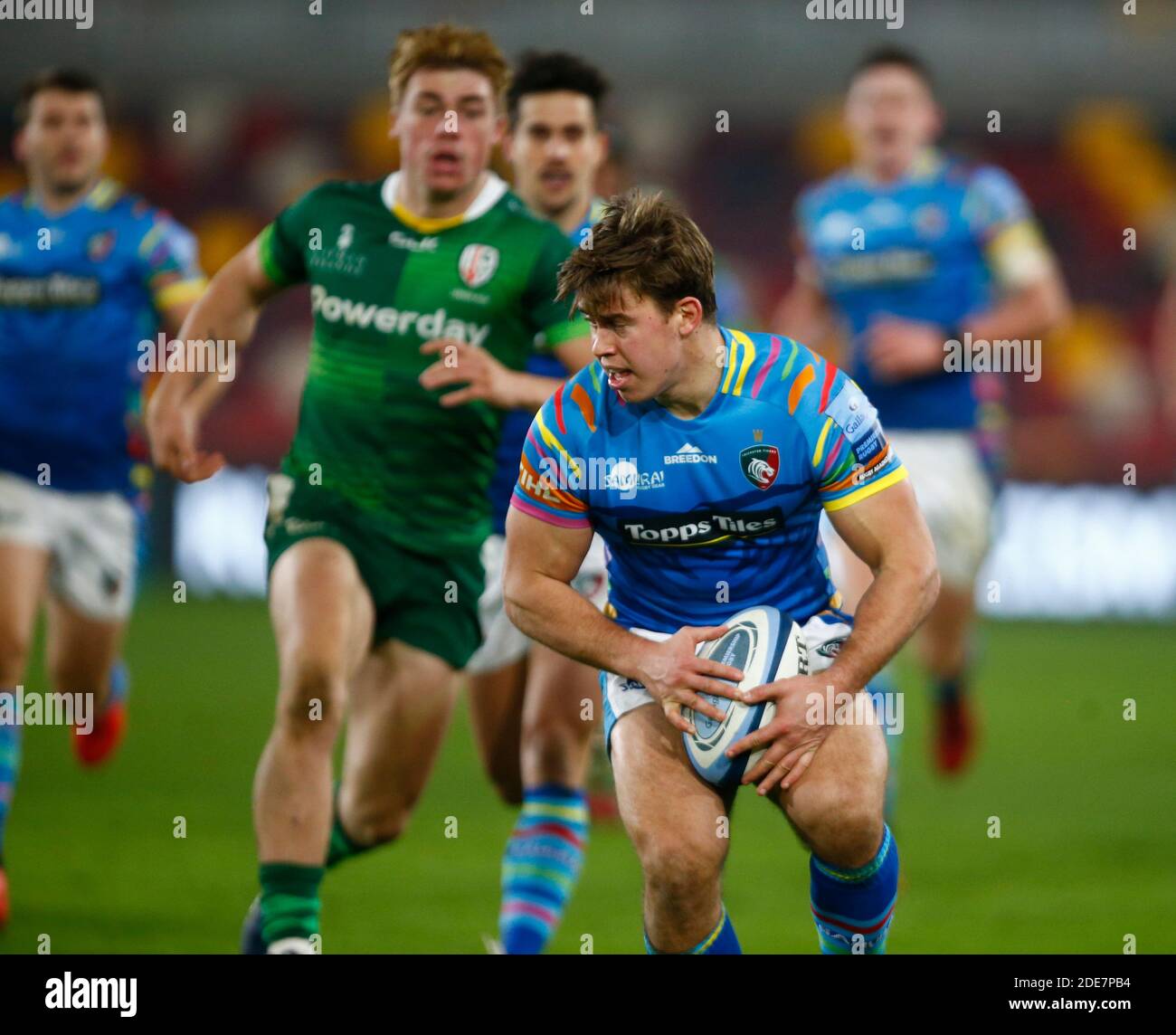 BRENTFORD, ENGLAND - NOVEMBER 29: Dan Kelly of Leicester Tigers during Gallagher Premiership between London Irish and Leicester Tigers at Brentford Community Stadium, Brentford, UK on 29th November 2020 Credit: Action Foto Sport/Alamy Live News Stock Photo