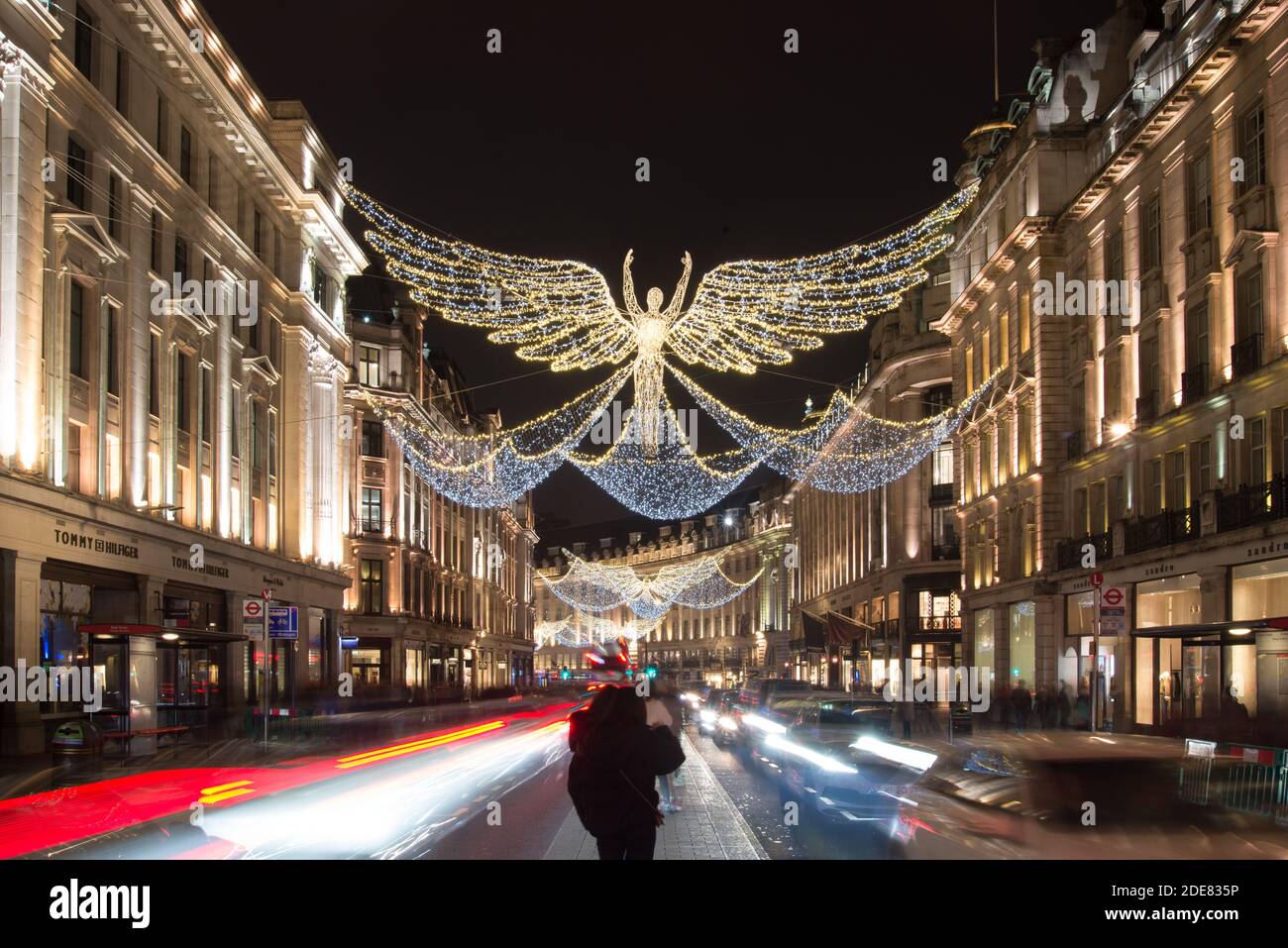 Christmas, Lights, 2020 The Spirit of Christmas Floating Angel Festive Period Glow Regent Street