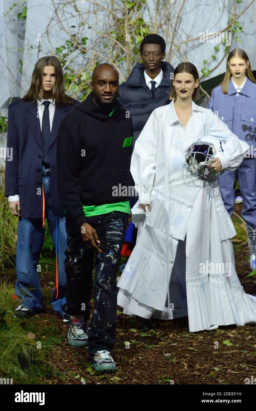 Virgil Abloh's wife Shannon Abloh attending the Off-White Menswear  Fall/Winter 2019-2020 show as part of Paris Fashion Week in Paris, France  on January 16, 2019. Photo by Aurore Marechal/ABACAPRESS.COM Stock Photo 