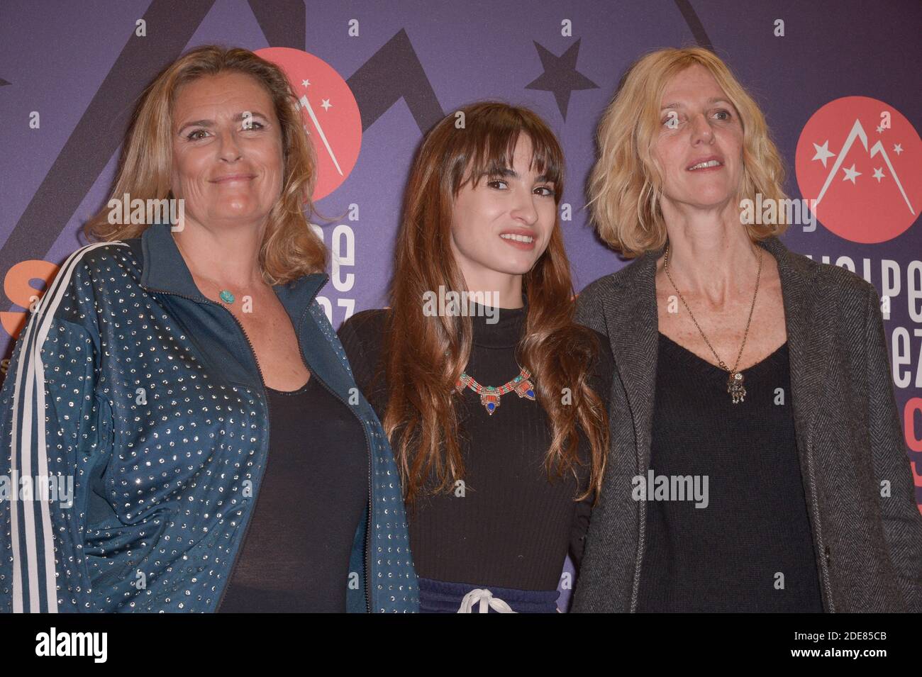 Lisa Azuelos Sandrine Kiberlain Thais Alessandrin Attending The Screening Of The Movie Mon Bebe During The 22nd L Alpe D Huez Comedy Film Festival In L Alpe D Huez France On January 16 19 Photo By