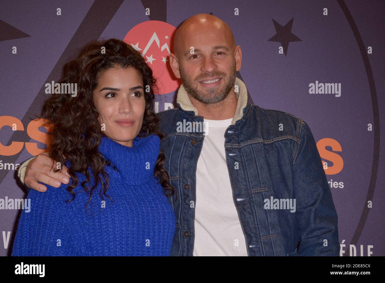 Sabrina Ouazani Franck Gastambide Attending The Screening Of The Movie Mon Bebe During The 22nd L Alpe D Huez Comedy Film Festival In L Alpe D Huez France On January 16 19 Photo By Julien Reynaud Aps Medias Abacapress Com