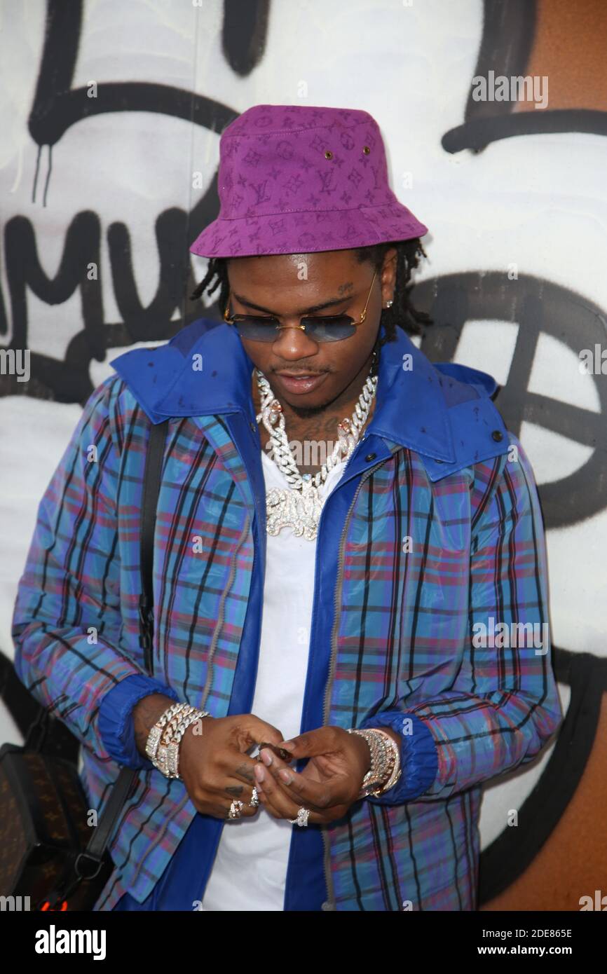 Gunna attending the Louis Vuitton Menswear Fall/Winter 2019-2020 show as  part of Paris Fashion Week in Paris, France on January 17, 2019. Photo by  Jerome Domine/ABACAPRESS.COM Stock Photo - Alamy