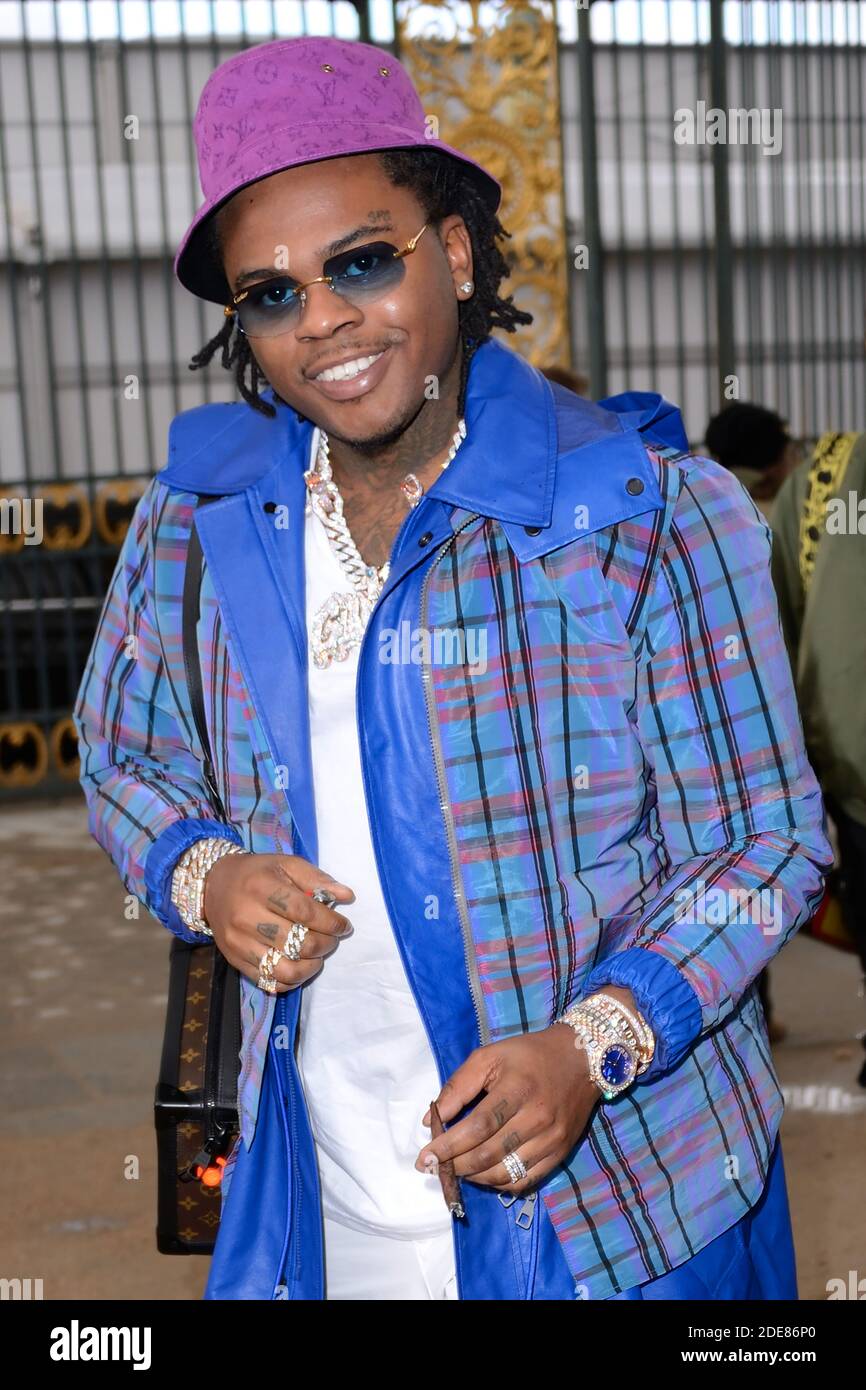 Gunna attending the Louis Vuitton Menswear Fall/Winter 2019-2020