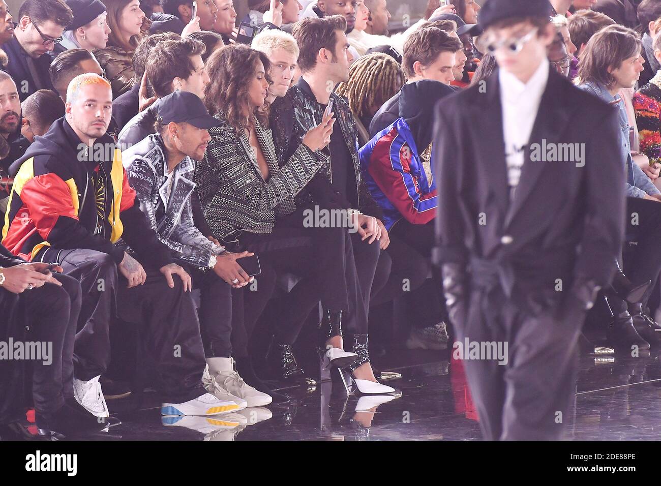 Neymar Jr attending the Louis Vuitton Men Menswear Fall/Winter 2018-2019  show as part of Paris fashion week in Paris, France on January 18, 2018.  Photo by Jerome Domine/ABACAPRESS.COM Stock Photo - Alamy