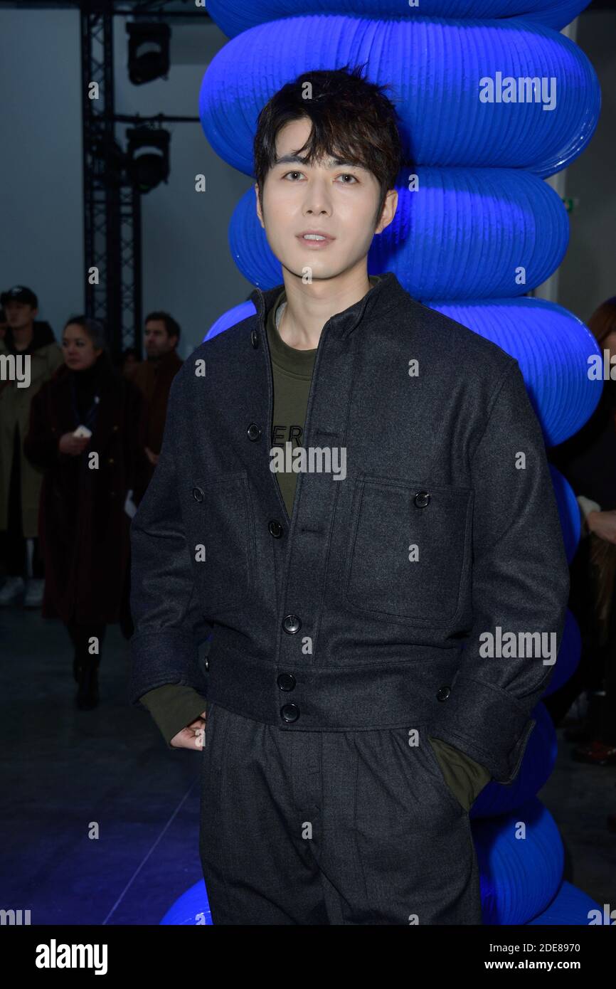 Chen Xuedong attending the Cerruti 1881 Menswear Fall/Winter 2019-2020 ...