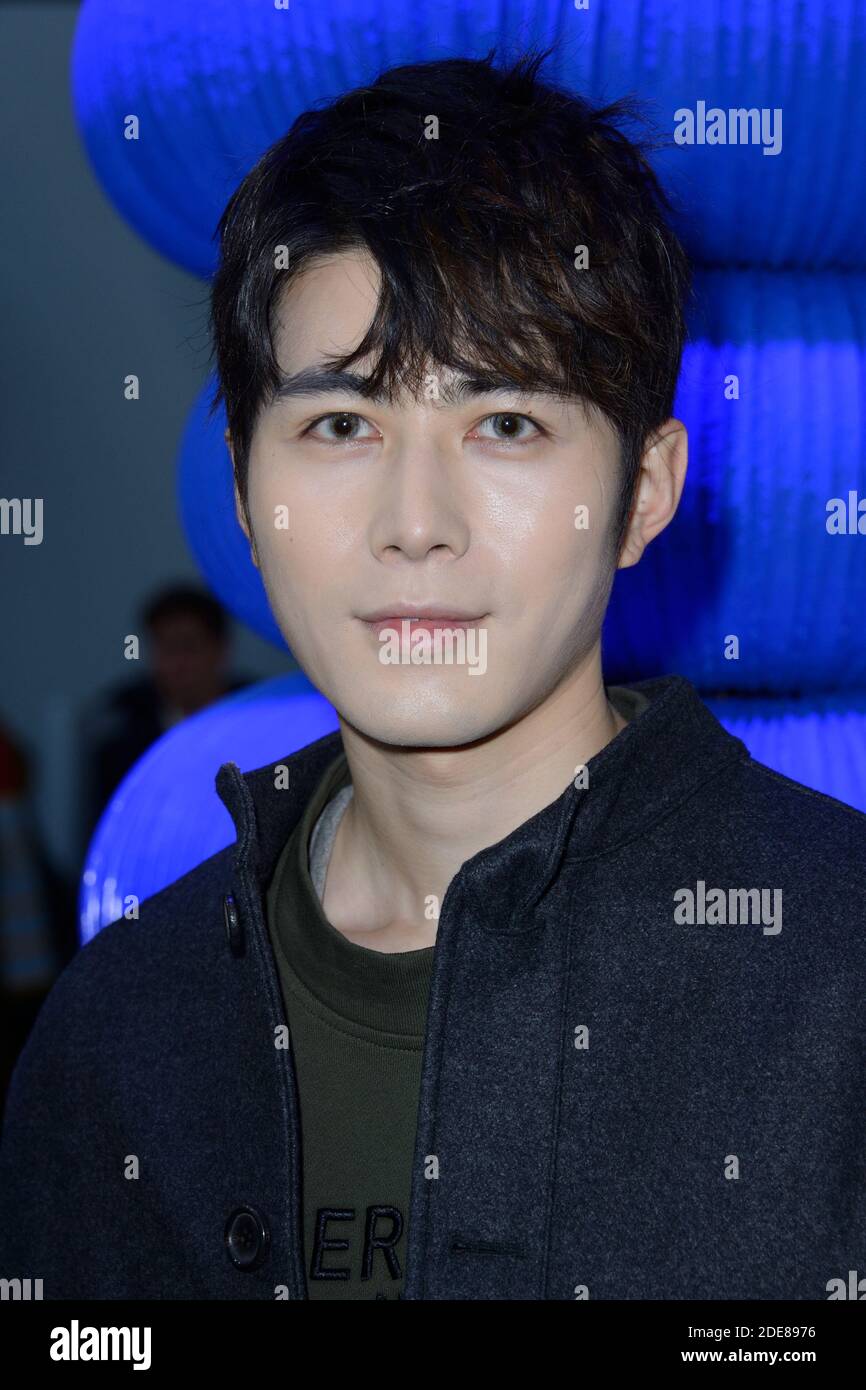 Chen Xuedong attending the Cerruti 1881 Menswear Fall/Winter 2019-2020 ...