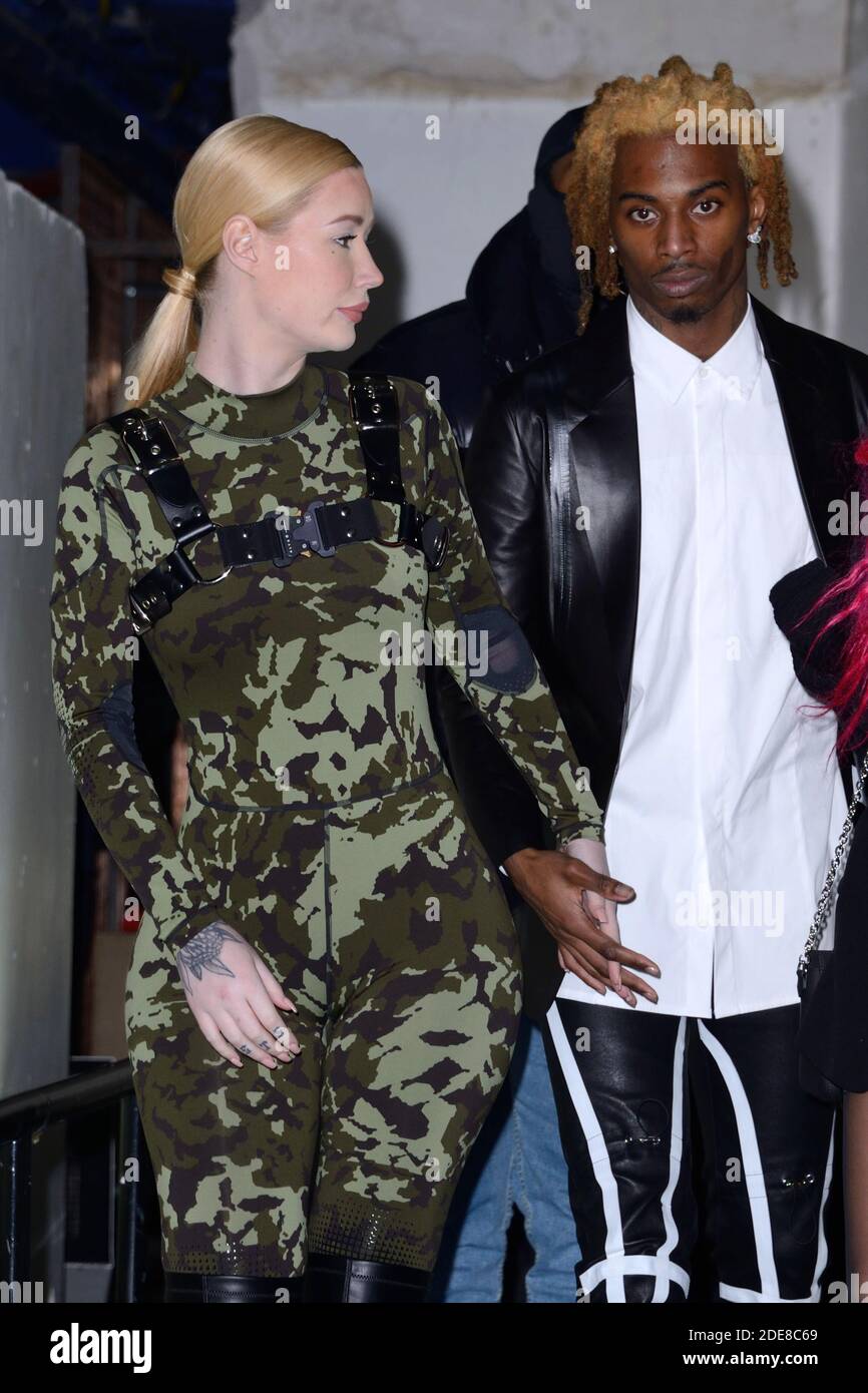 Iggy Azalea and her boyfriend Playboi Carti attending the 1017 ALYX 9SM