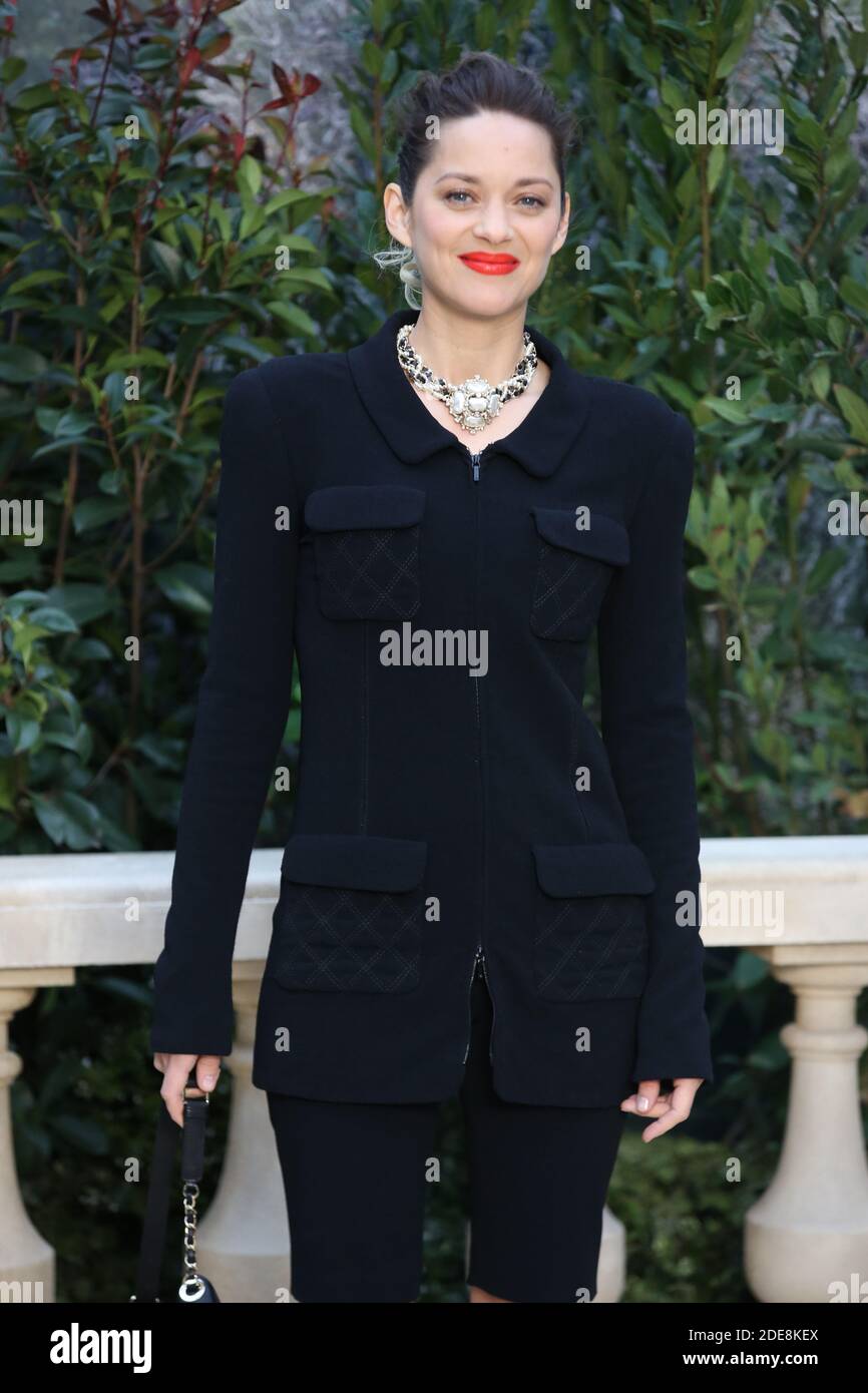 Marion Cotillard at the Chanel show as part of Paris Haute Couture ...