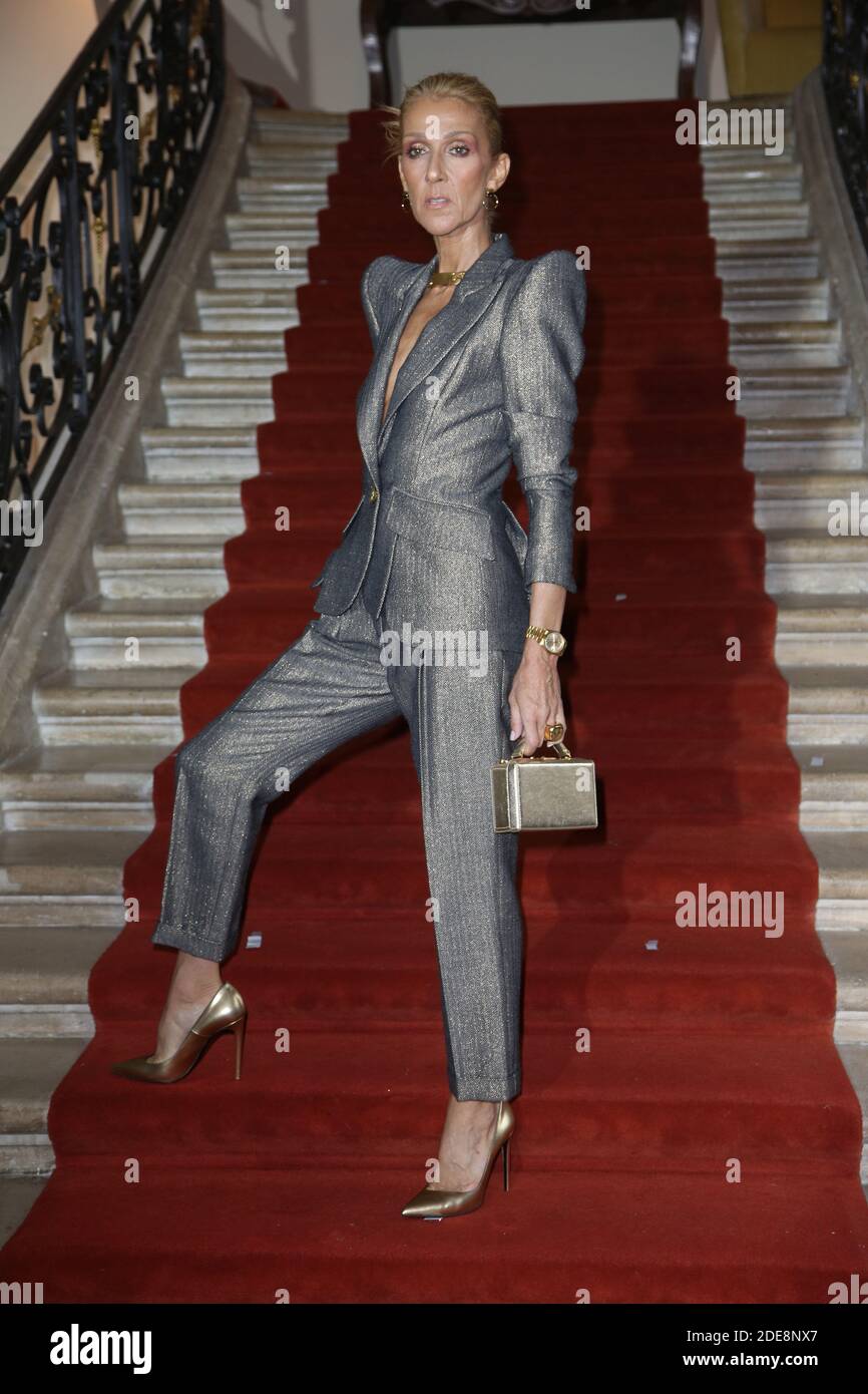 Celine Dion at the Ronald van der Kemp show as part of Paris Haute