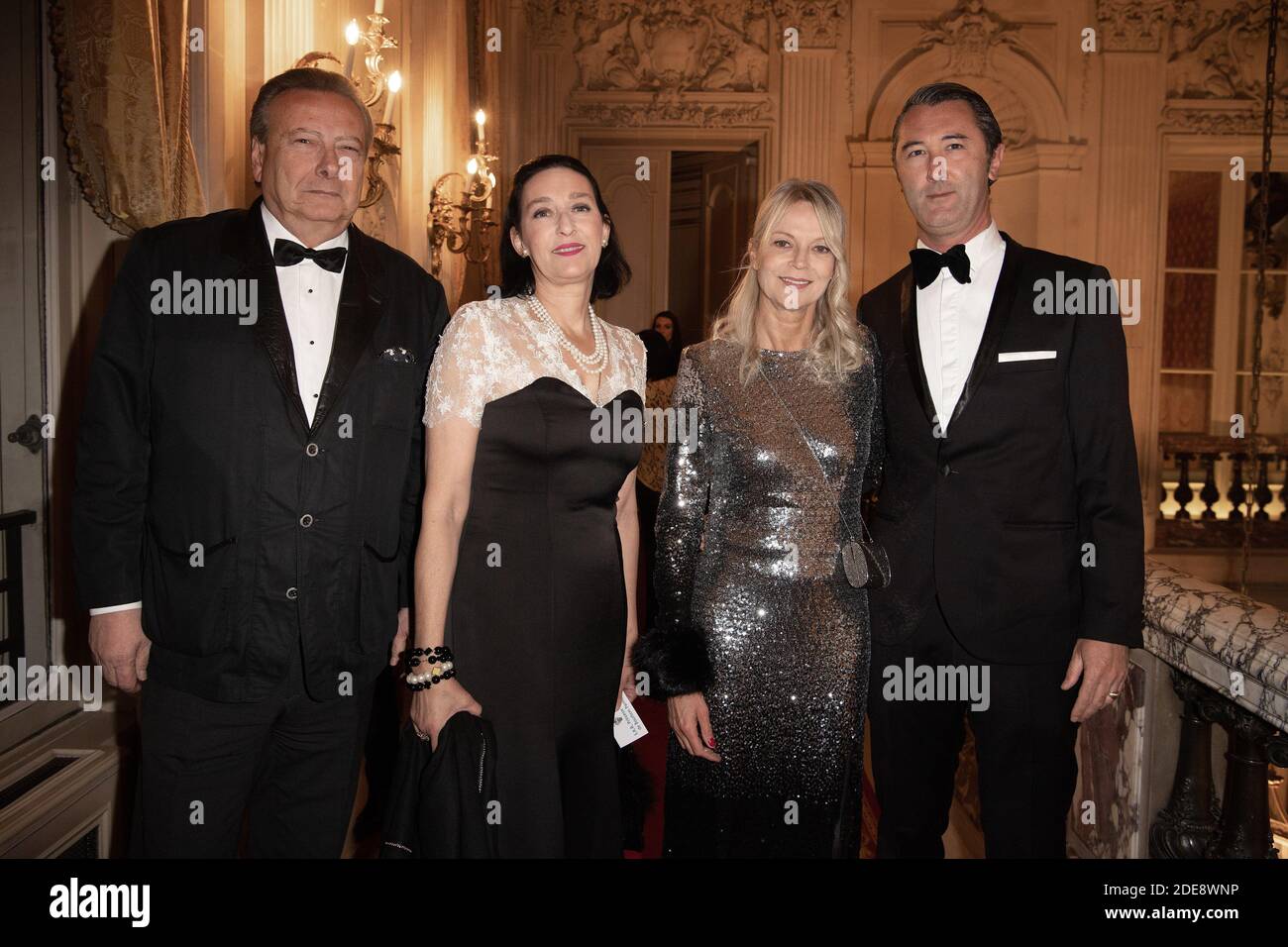 LouisArnaud l Herbier, Princess Tania de BourbonParme, Princess Helene of Yugoslavia and her LouisArnaud l Herbier, Princess Tania de BourbonParme, Princess Helene of Yugoslavia and her