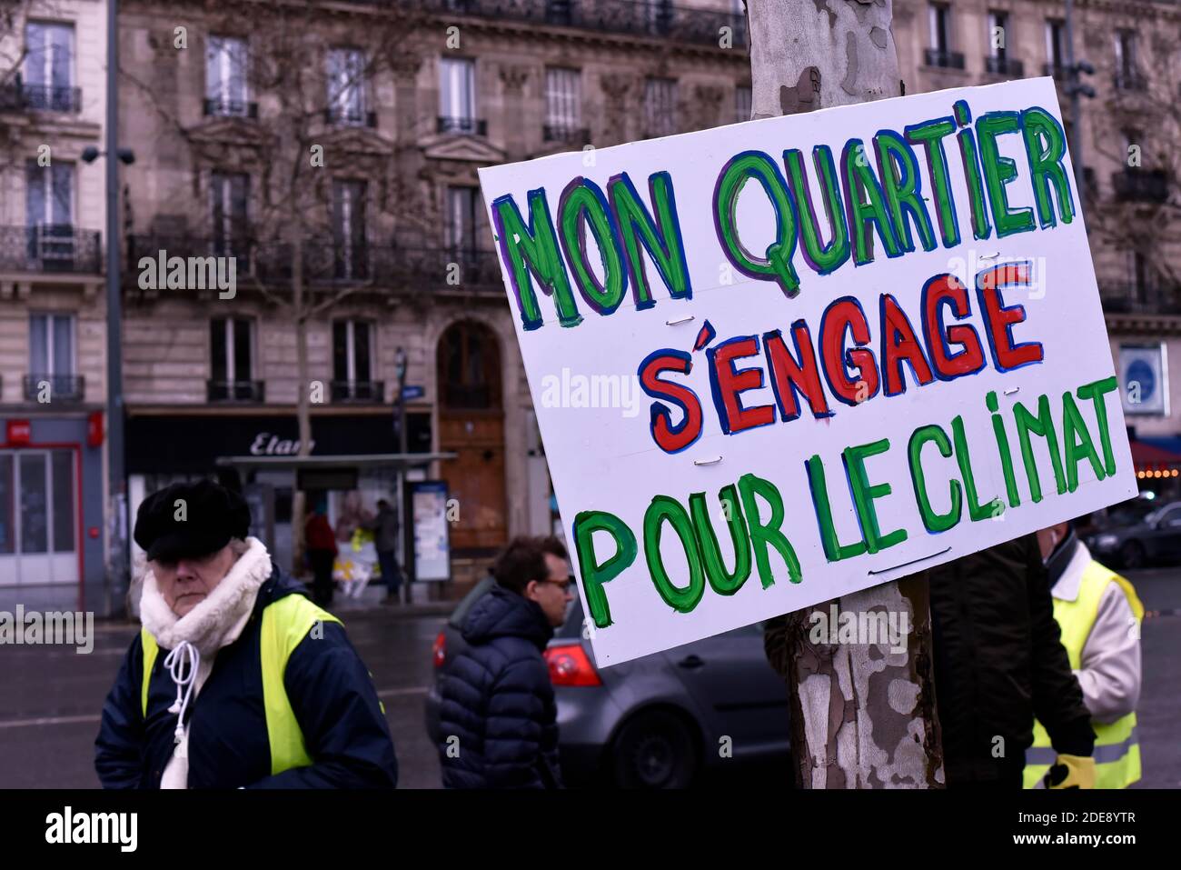 People take part in a 'Climate' rally calling on authorities to take ...