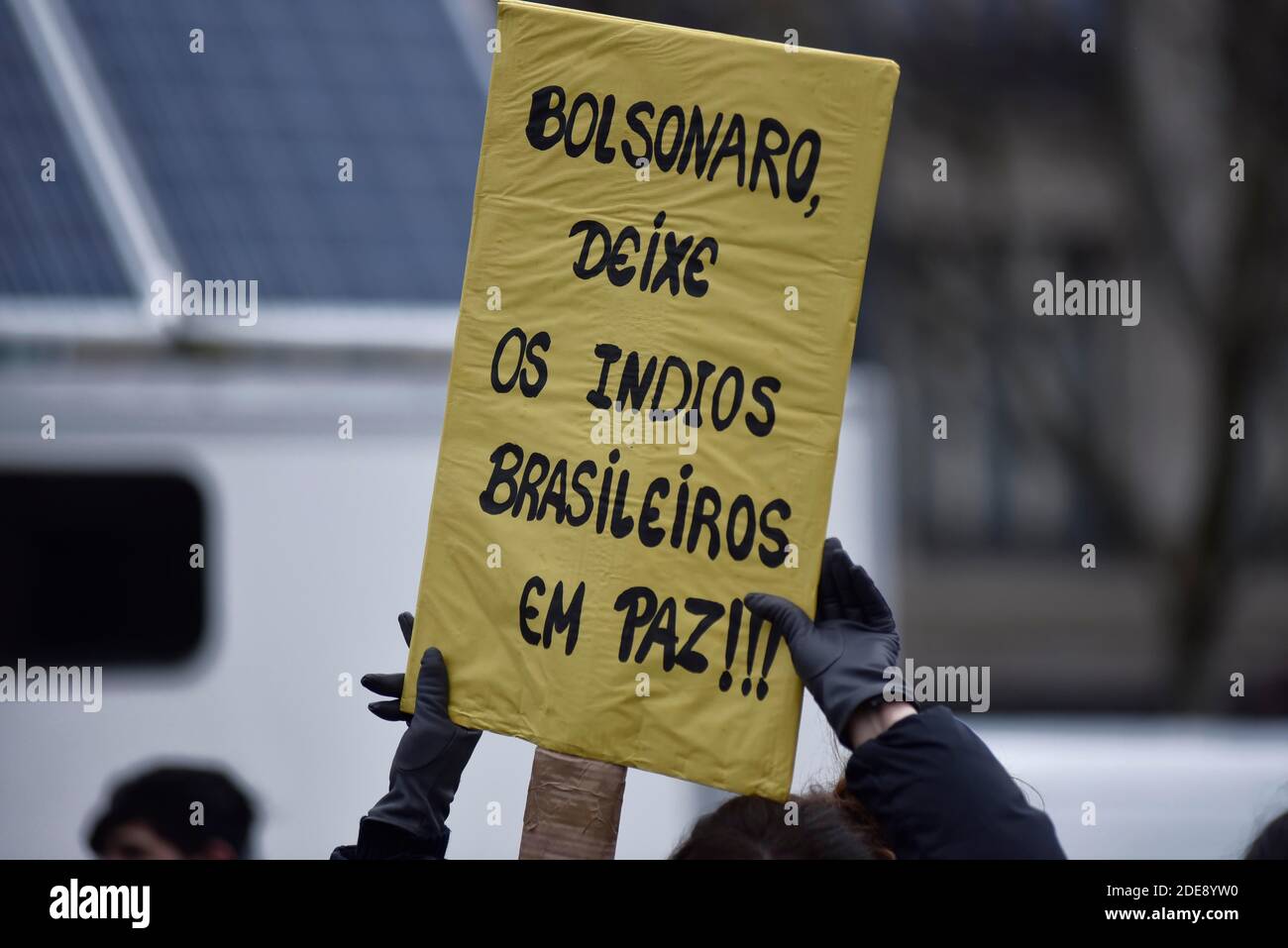 People take part in a 'Climate' rally calling on authorities to take ...