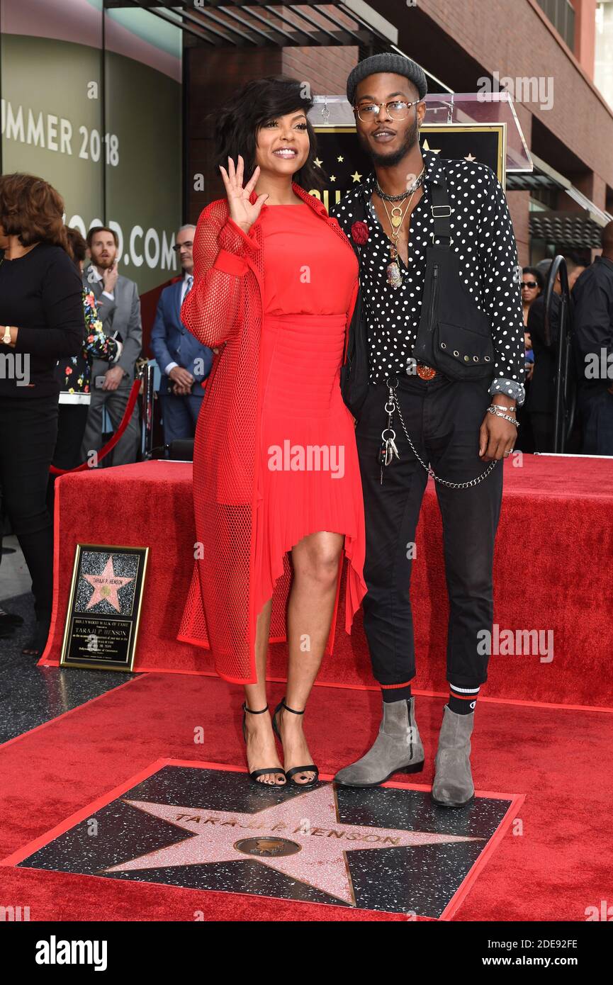 Marcell Johnson attends the ceremony honoring Taraji P. Henson with a
