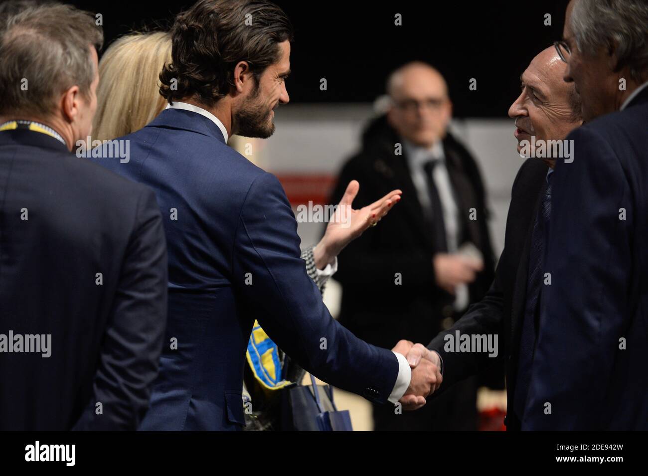 Prince Carl Philip of Sweden attending the Bocuse d Or 2019 Finale ahead of Sirha 2019 in Lyon, France on January 30, 2019. Photo by Julien Reynaud/APS-Medias/ABACAPRESS.COM Stock Photo
