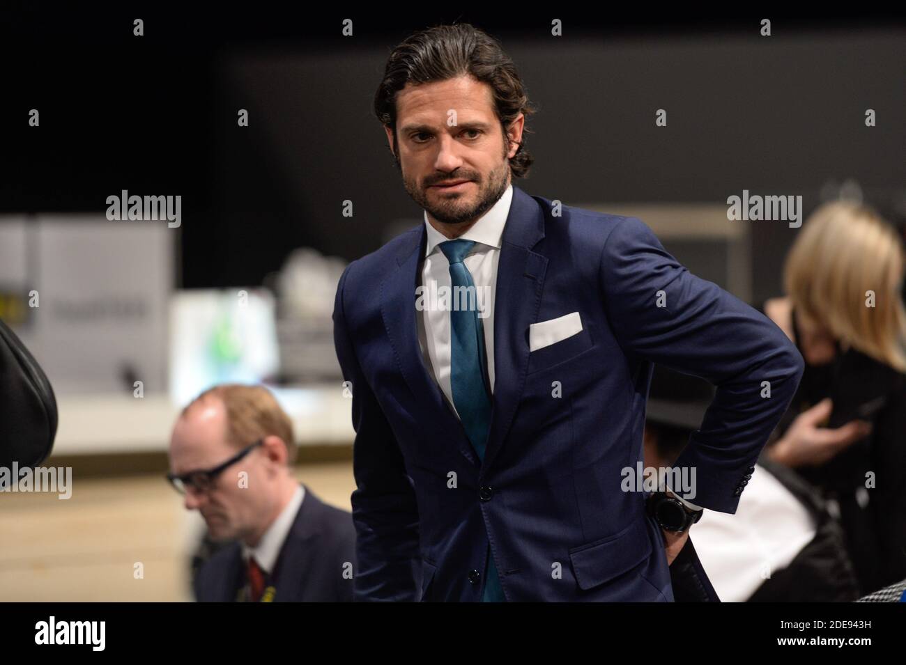 Prince Carl Philip of Sweden attending the Bocuse d Or 2019 Finale ahead of Sirha 2019 in Lyon, France on January 30, 2019. Photo by Julien Reynaud/APS-Medias/ABACAPRESS.COM Stock Photo