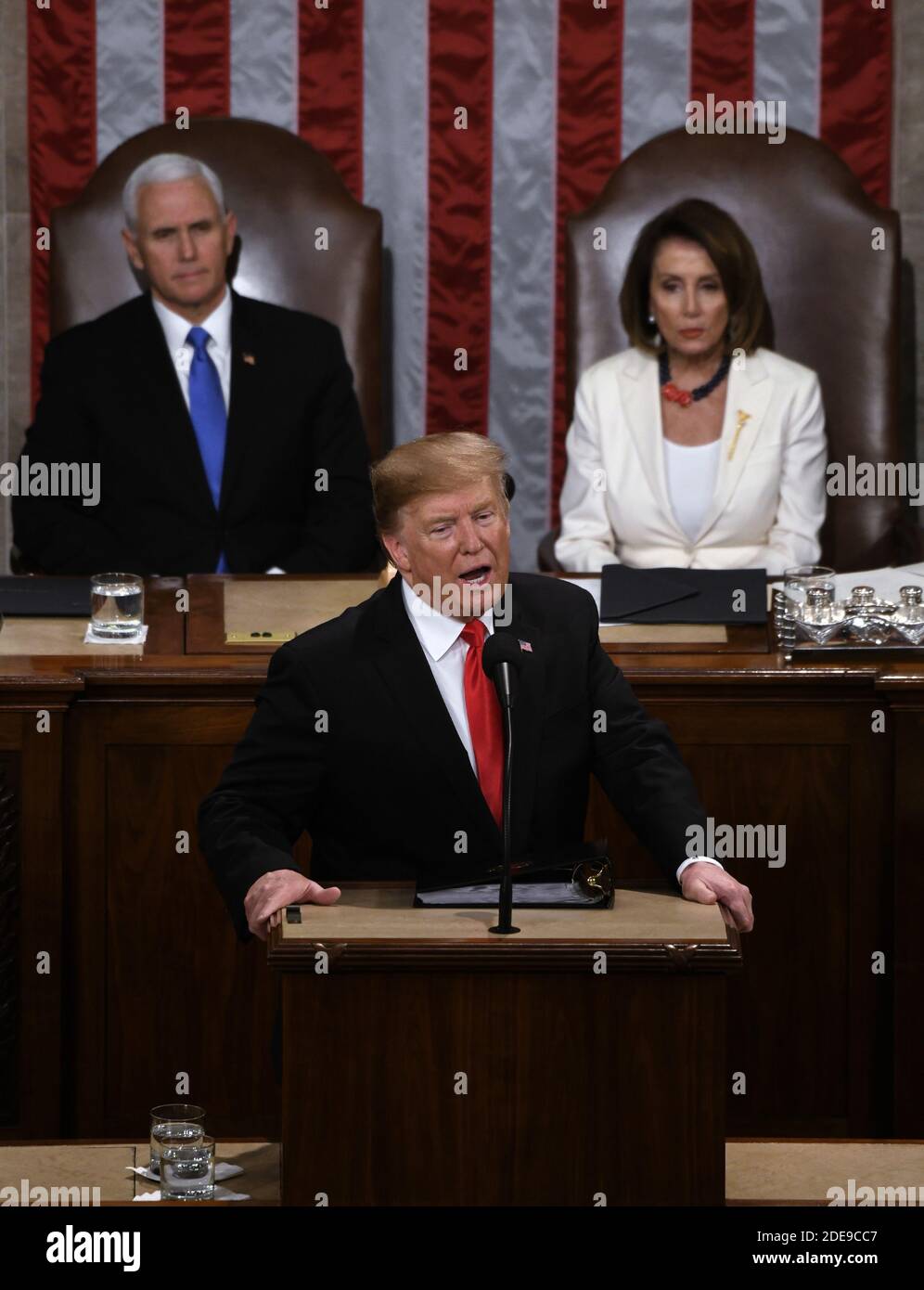 U.S. President Donald Trump delivers his State of the Union address to ...