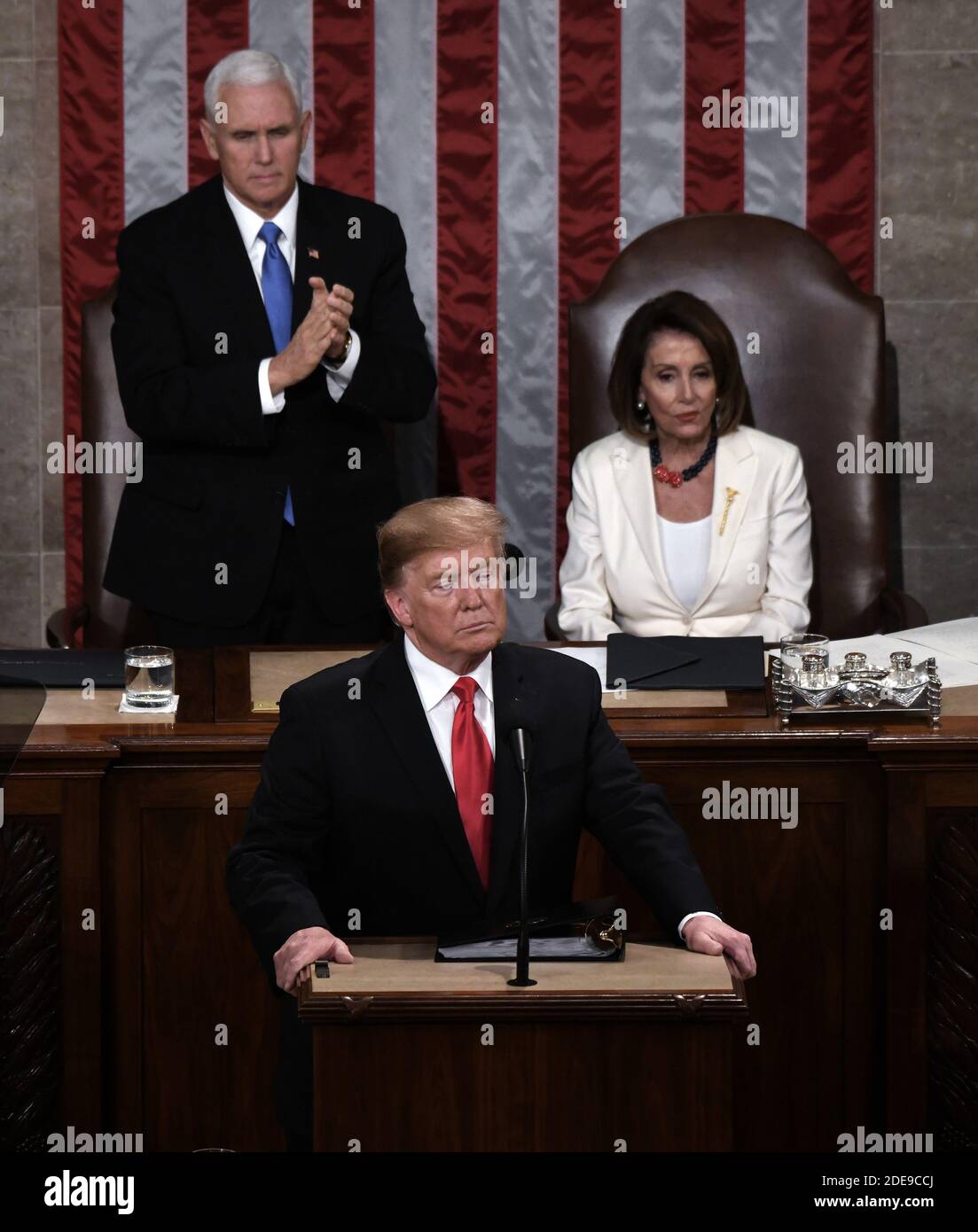 U.S. President Donald Trump delivers his State of the Union address to ...