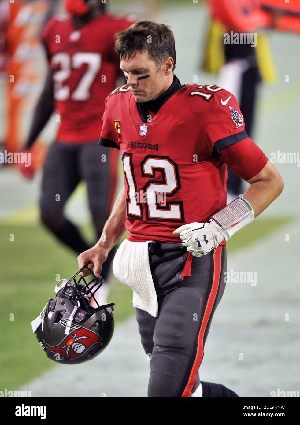 New England Patriots quarterback Tom Brady stands in the tunnel before a  game against the Cleveland Browns on November 07, 2010 in Cleveland. UPI /  David Richard Stock Photo - Alamy