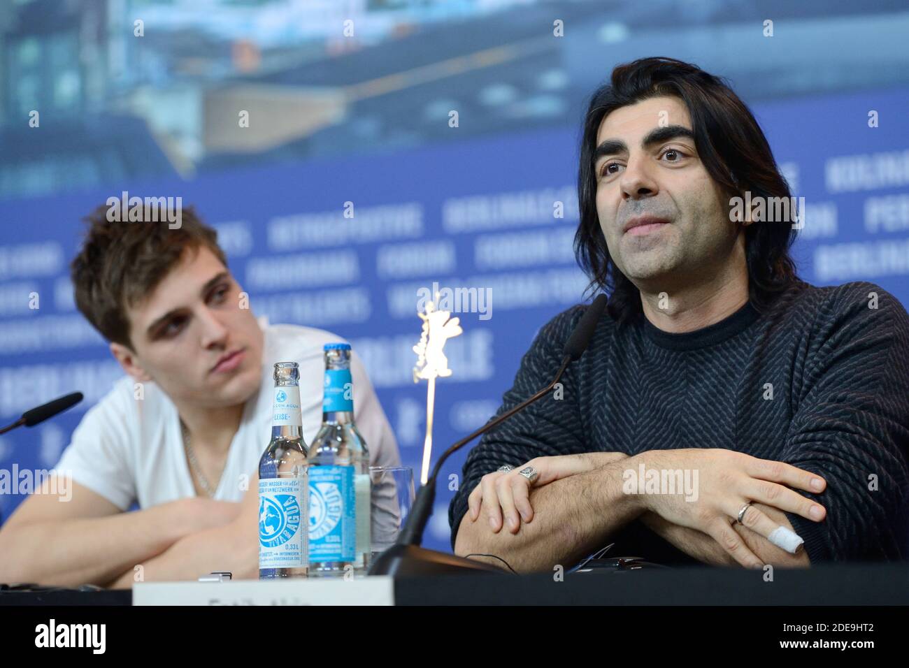 Jonas Dassler and Fatih Akin attending The Golden Glove Press Conference as part of the 69th Berlin International Film Festival (Berlinale) in Berlin, Germany on February 09, 2019. Photo by Aurore Marechal/ABACAPRESS.COM Stock Photo