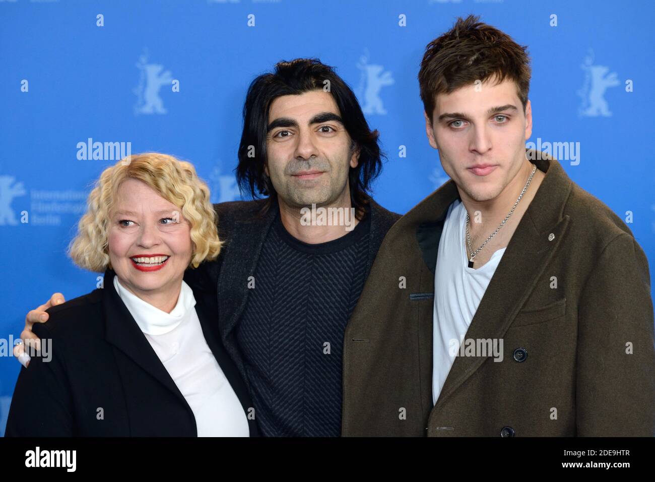 Margarethe Tiesel, Fatih Akin and Jonas Dassler attending The Golden Glove Photocall as part of the 69th Berlin International Film Festival (Berlinale) in Berlin, Germany on February 09, 2019. Photo by Aurore Marechal/ABACAPRESS.COM Stock Photo