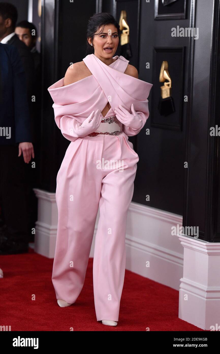 Kylie Jenner attends the 61st Annual GRAMMY Awards at Staples Center on February 10 2019 in Los Angeles CA USA. Photo by Lionel Hahn ABACAPRESS.COM Stock Photo Alamy