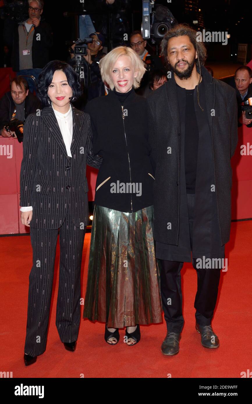 Vivian Qu, Katja Eichinger and Alain Gomis attending the Closing