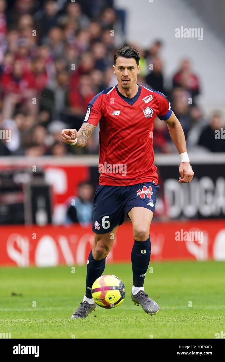 Jose Miguel Da Fonte Rocha during the Ligue 1 Lille v Montpellier football match at stade Pierre Mauroy in Lille, Northern France, February 17, 2019. The game ended in a 0-0 draw. Photo by Sylvain Lefevre/ABACAPRESS.COM Stock Photo