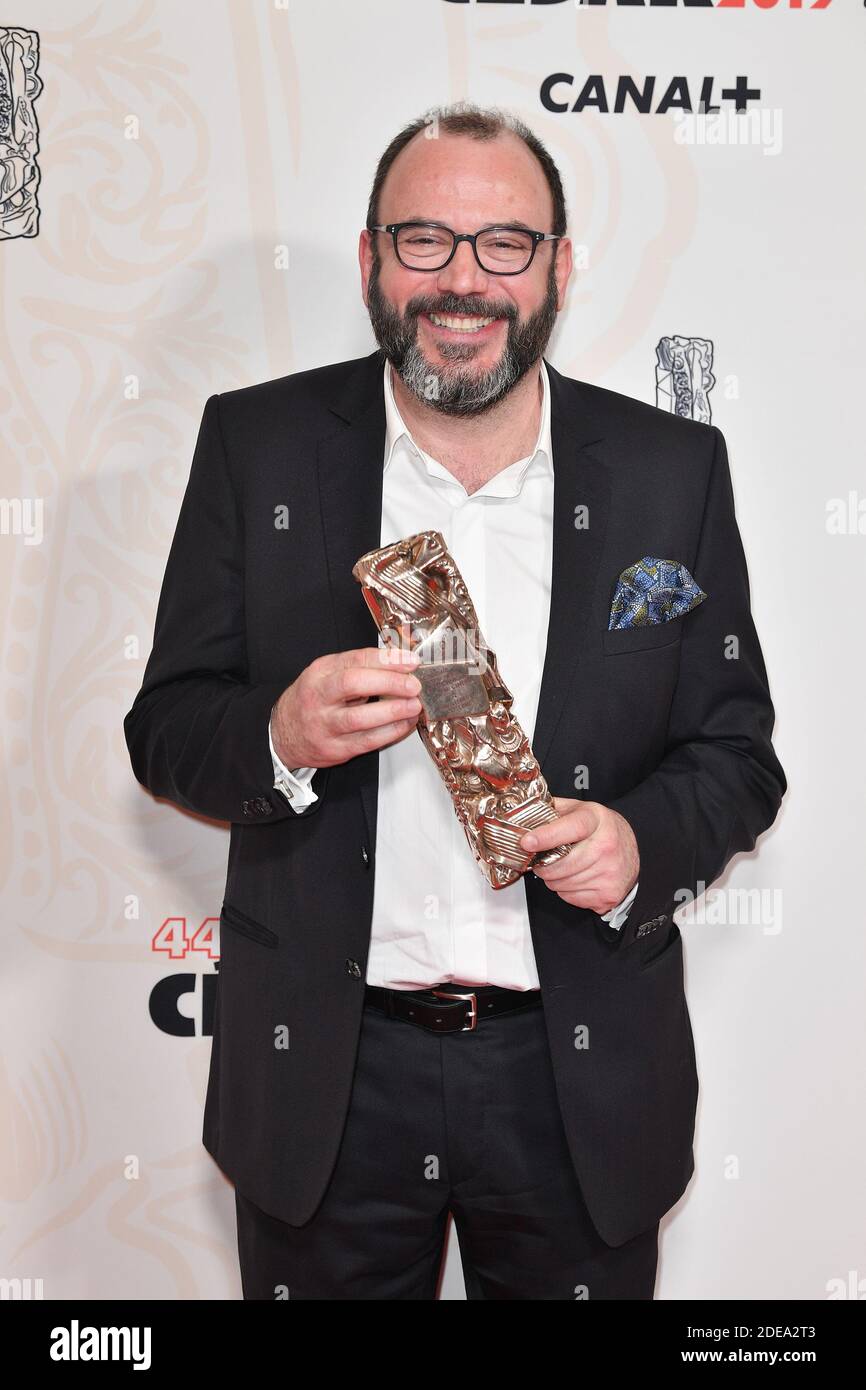French costume designer Pierre-Jean Larroque at the pressroom during the  44th Annual Cesar Film Awards ceremony held at the Salle Pleyel in Paris,  France on February 22, 2019. Photo by David Niviere/ABACAPRESS.COM