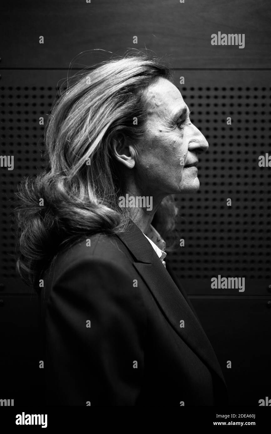 Exclusive - Francis Letellier receives Justice Minister Nicole Belloubet on Dimanche En Politique Show on Sunday February 24, 2019 in Paris, France. Photo by Julie Sebadelha/ABACAPRESS.COM Stock Photo