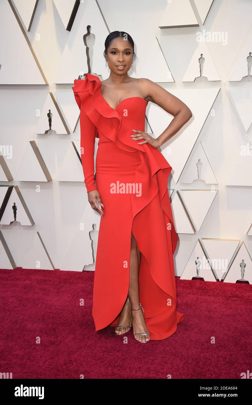 Jennifer hudson arriving academy awards dolby theatre hi res stock photography and images Alamy