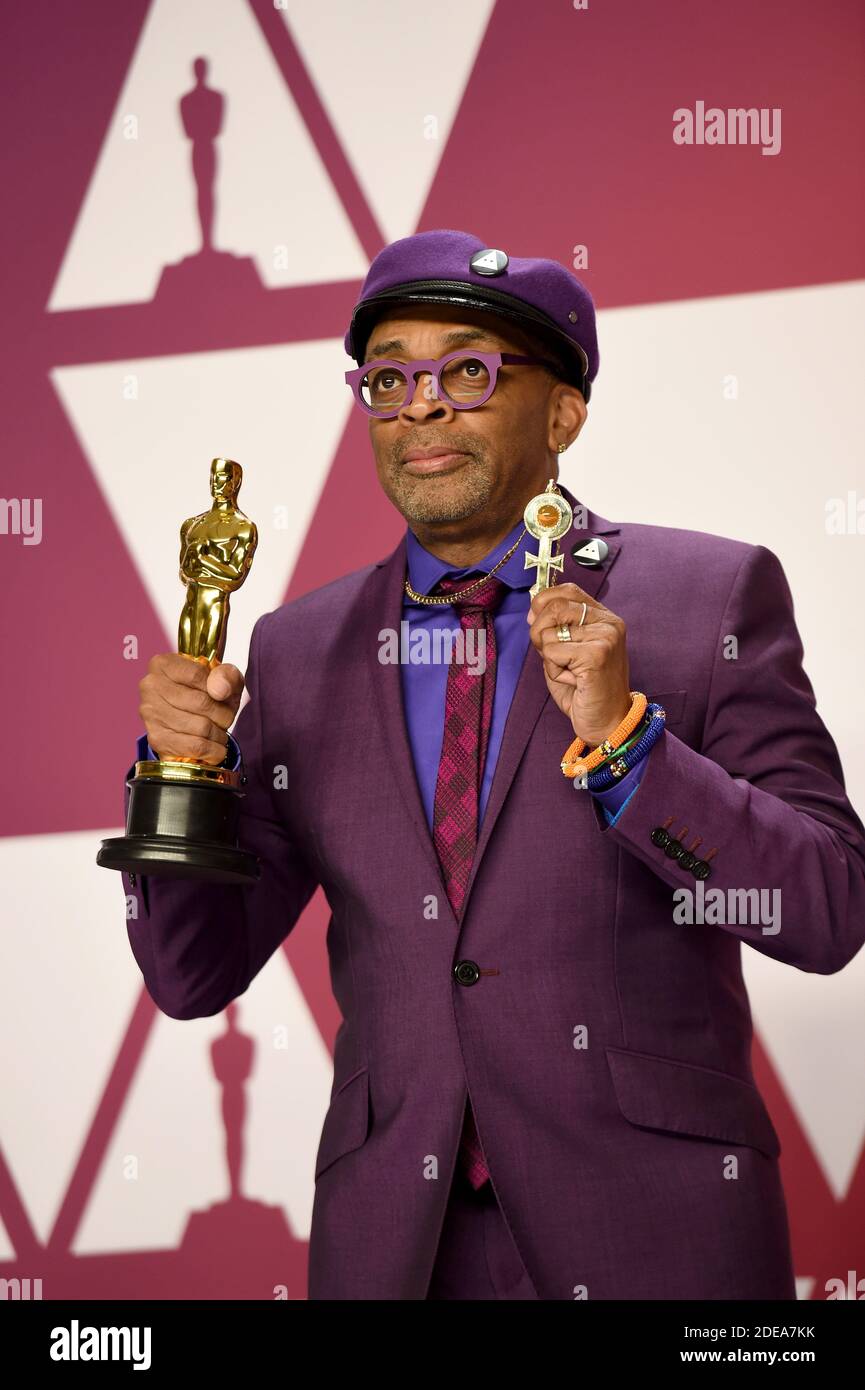 Spike Lee, winner of Best Adapted Screenplay for 'BlacKkKlansman