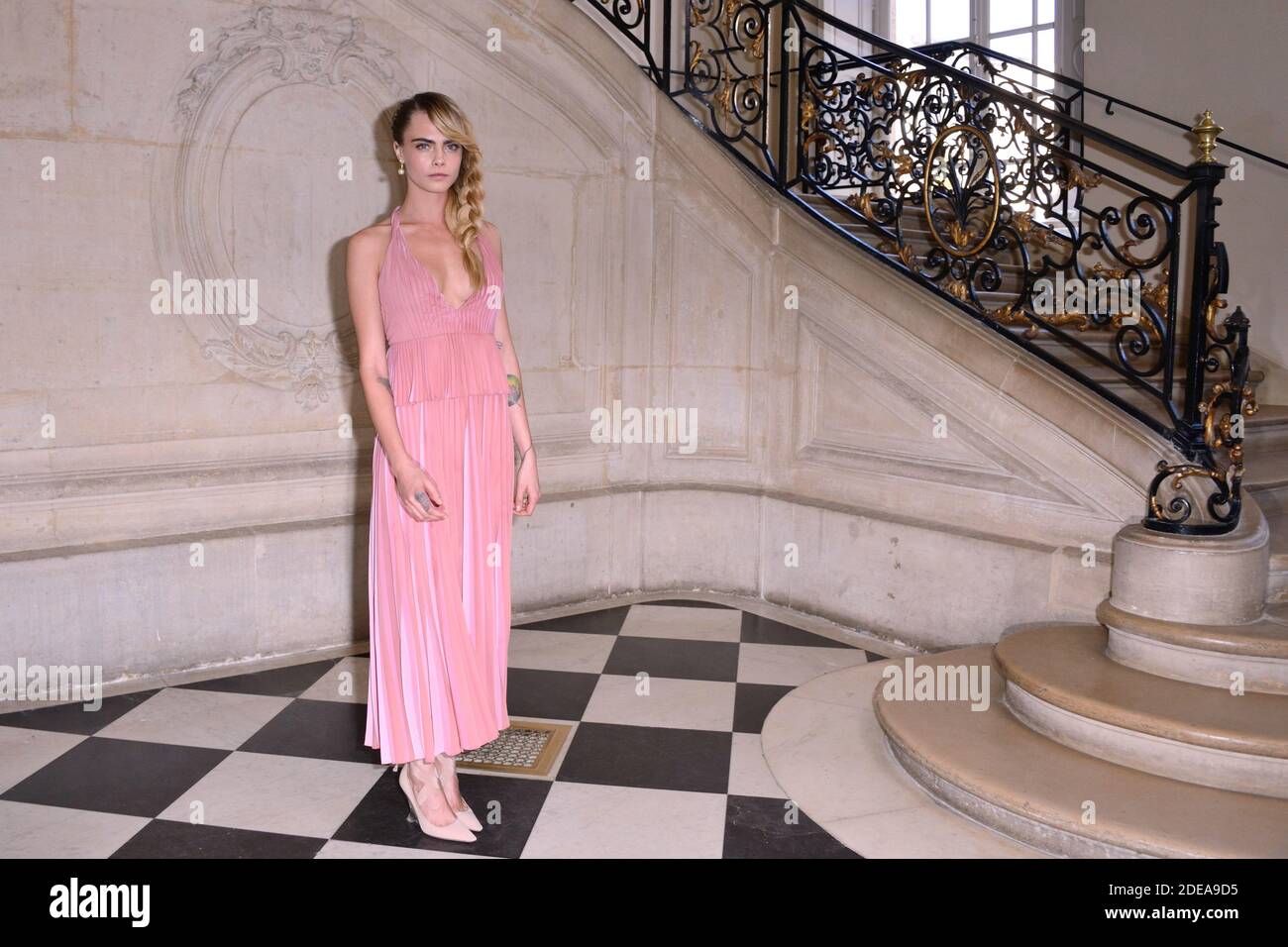 Cara Delevingne attending the Christian Dior show as part of the Paris  Fashion Week Womenswear Fall/Winter 2019/2020 in Paris, France on February  26, 2019. Photo by Aurore Marechal/ABACAPRESS.COM Stock Photo - Alamy