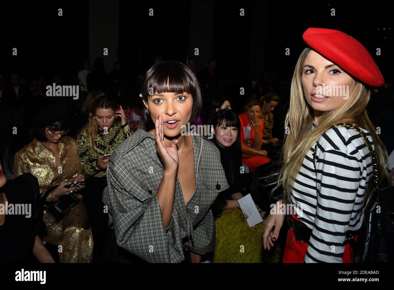 Katerina Graham and Erica Pelosini attend the Rochas show as part of
