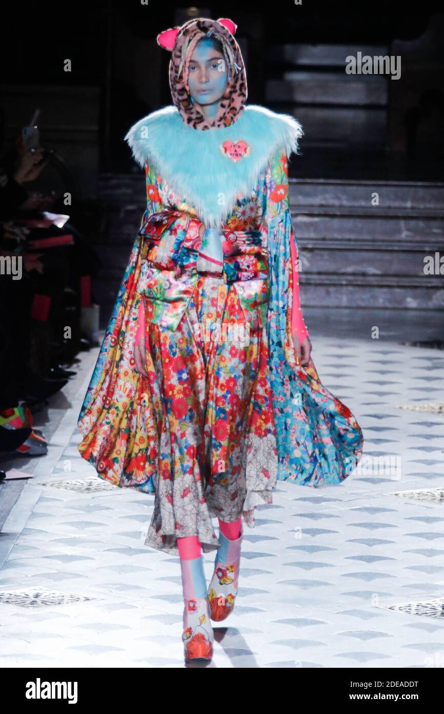 A model walks the runway during the Manish Arora womenswear Fall-Winter ...