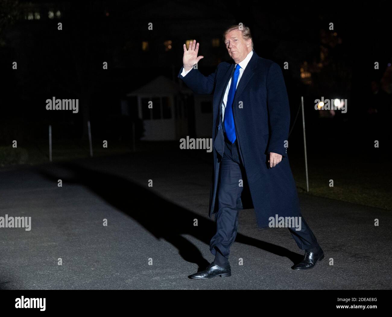 United States President Donald J. Trump returns to the White House in ...