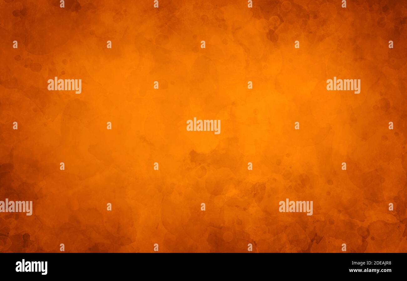 Orange Paper Texture Background With Red Marble Effect. Stock