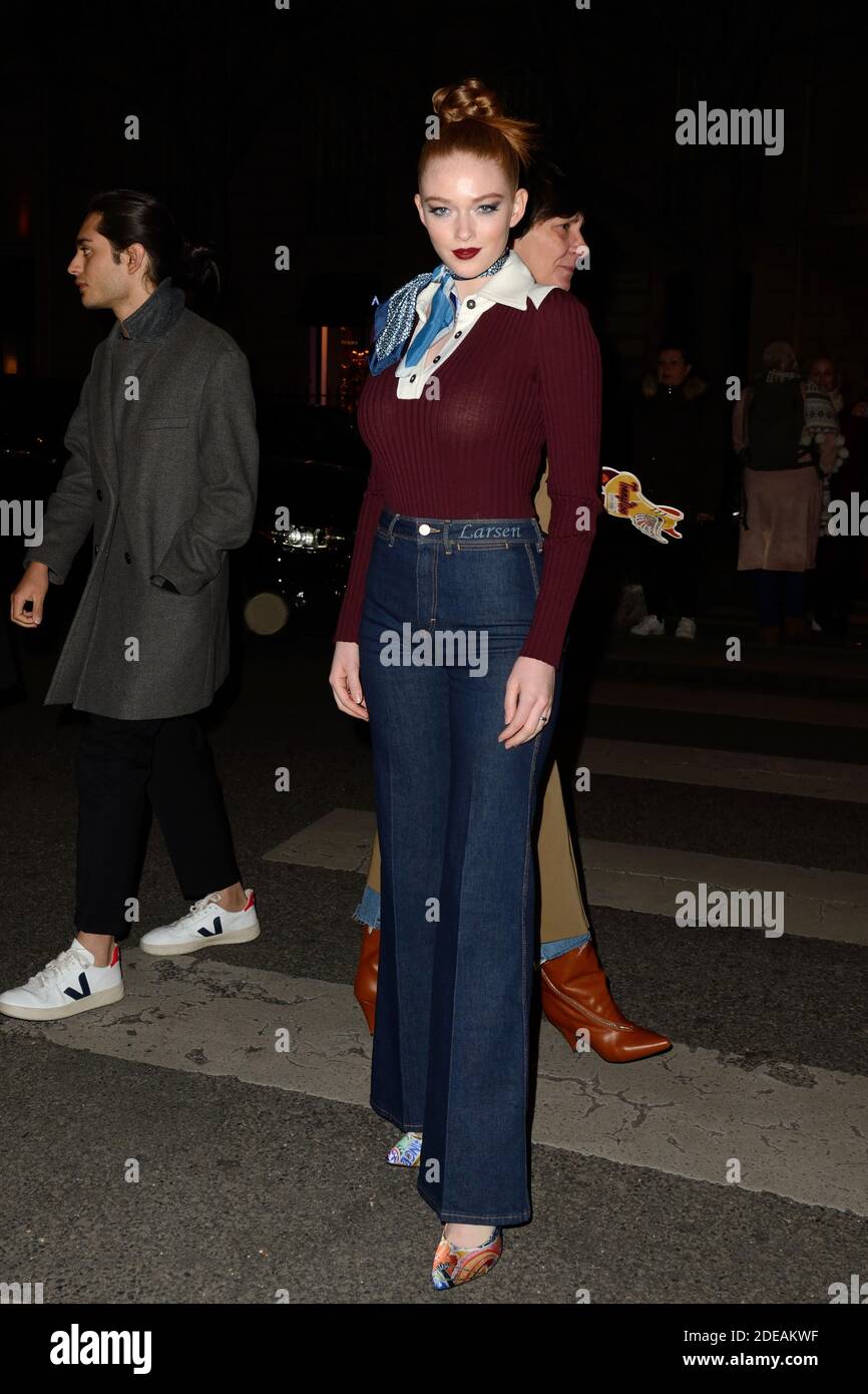 Larsen Thompson attending the Tommy Hilfiger TOMMYNOW Spring 2019 : Tommy x  Zendaya show as part of the Paris Fashion Week Womenswear Fall/Winter  2019/2020 at the Theatre des Champs-Elysees in Paris, France