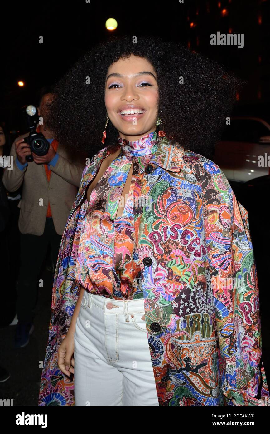 Yara Shahidi attending the Tommy Hilfiger TOMMYNOW Spring 2019 : Tommy x  Zendaya show as part of the Paris Fashion Week Womenswear Fall/Winter 2019/ 2020 at the Theatre des Champs-Elysees in Paris, France