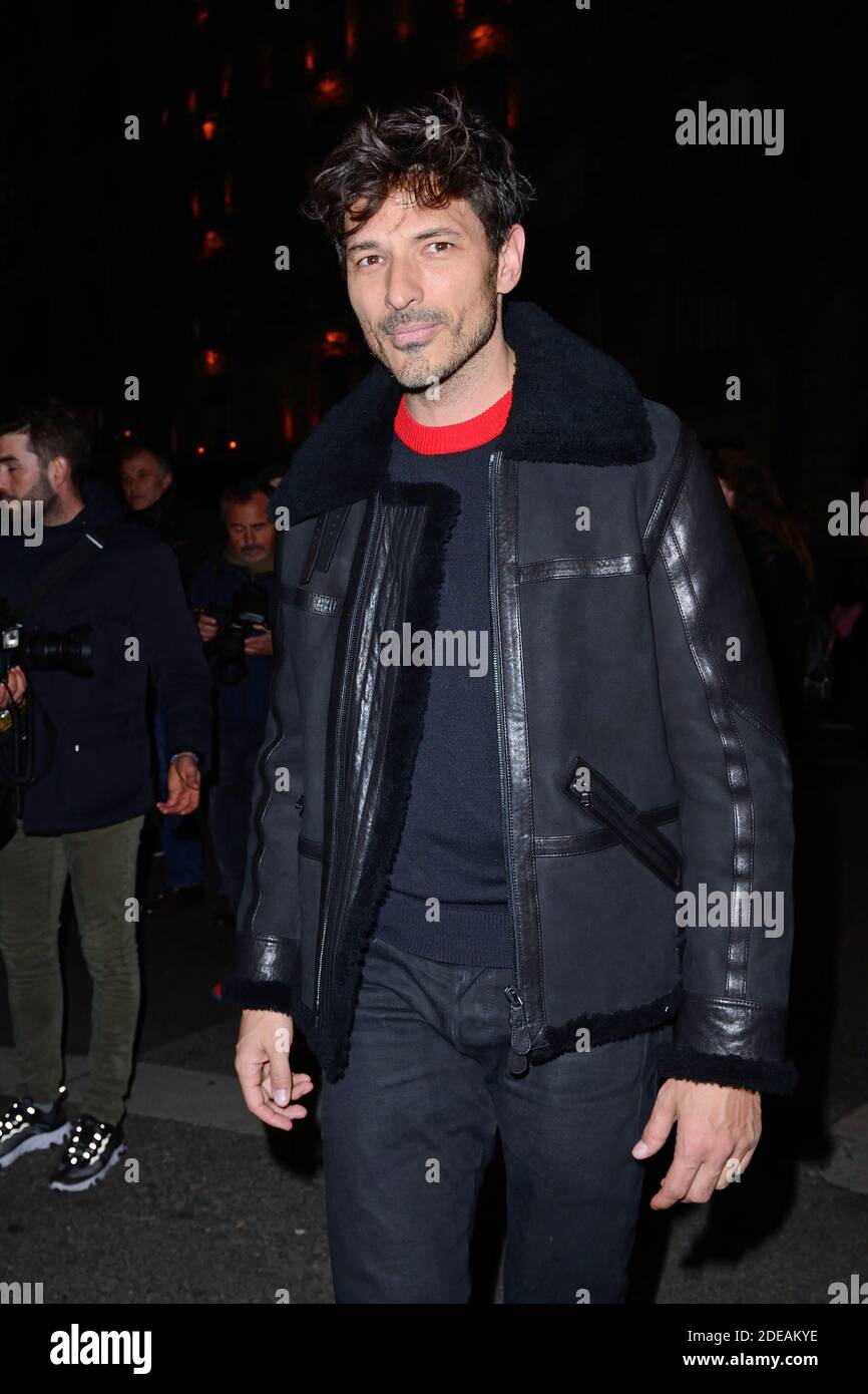 Andres Velencoso attending the Tommy Hilfiger TOMMYNOW Spring 2019 : Tommy  x Zendaya show as part of the Paris Fashion Week Womenswear Fall/Winter  2019/2020 at the Theatre des Champs-Elysees in Paris, France