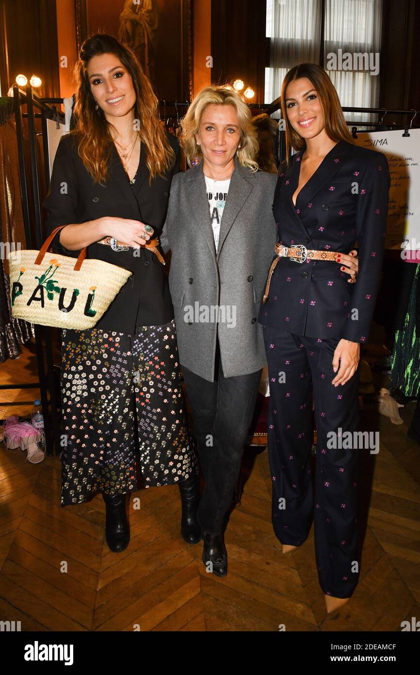 Laury Thilleman, fashion designer Sophie Mechaly and Iris Mittenaere