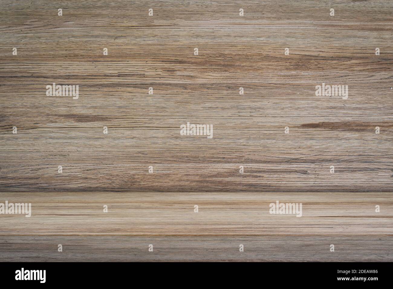 Wood table perspective studio background. Empty countertop backdrop for