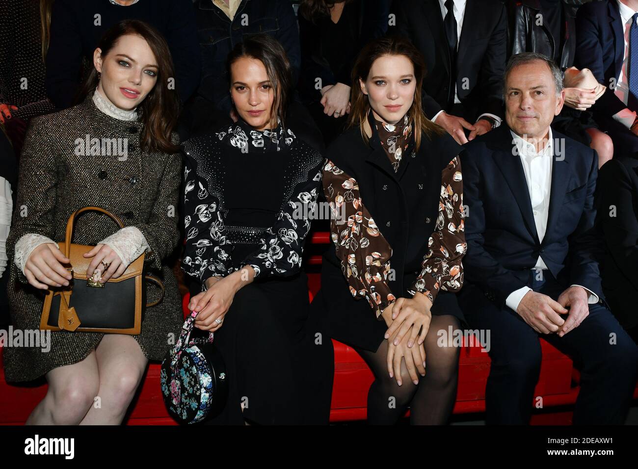 Emma Stone, Alicia Vikander, Lea Seydoux and CEO of Louis Vuitton