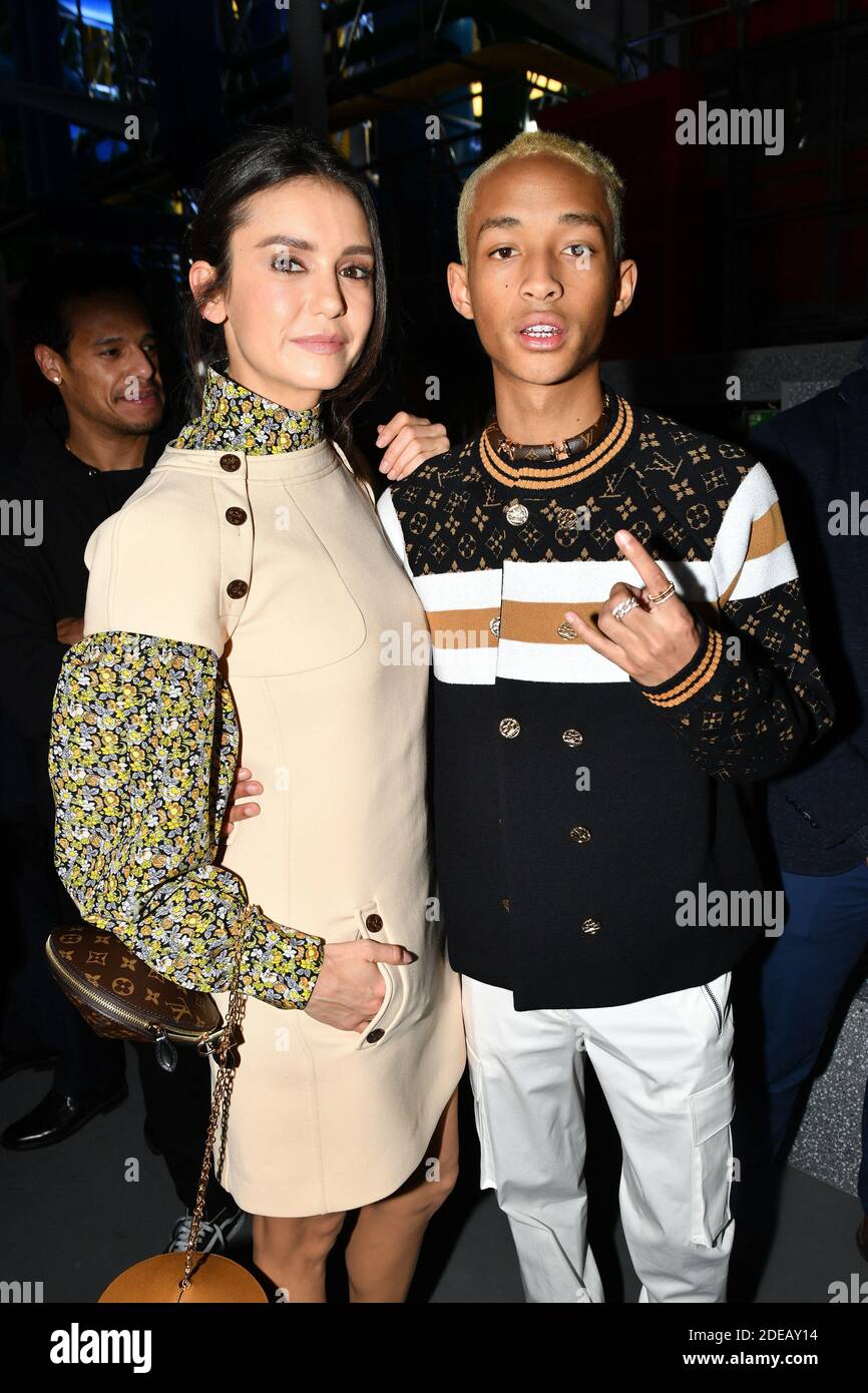 Nina Dobrev and Jaden Smith attend the Louis Vuitton show as part of the  Paris Fashion
