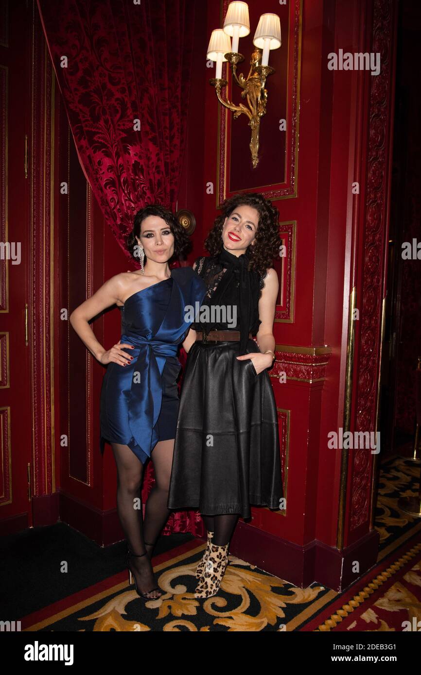 Turkish actress Belcim Bilgin Erdogan and Makeup artist Meyloo attend the 7000 magazine gala dinner at the Intercontinental hotel on March 7, 2019 in Paris, France. Photo by David Niviere/ABACAPRESS.COM Stock Photo