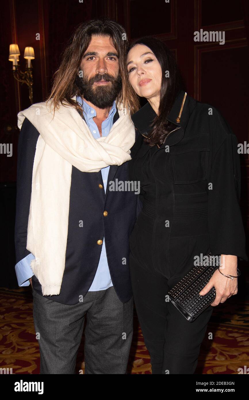 Exclusive Italian Actress Monica Bellucci and her boyfriend contemporary French artist Nicolas