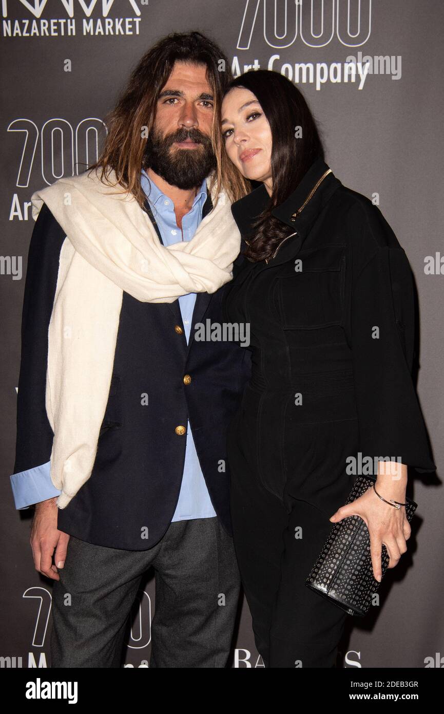 Exclusive Italian Actress Monica Bellucci and her boyfriend contemporary French artist Nicolas