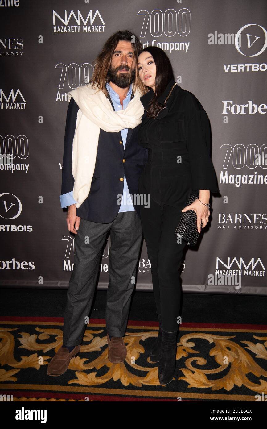 Exclusive Italian Actress Monica Bellucci and her boyfriend contemporary French artist Nicolas