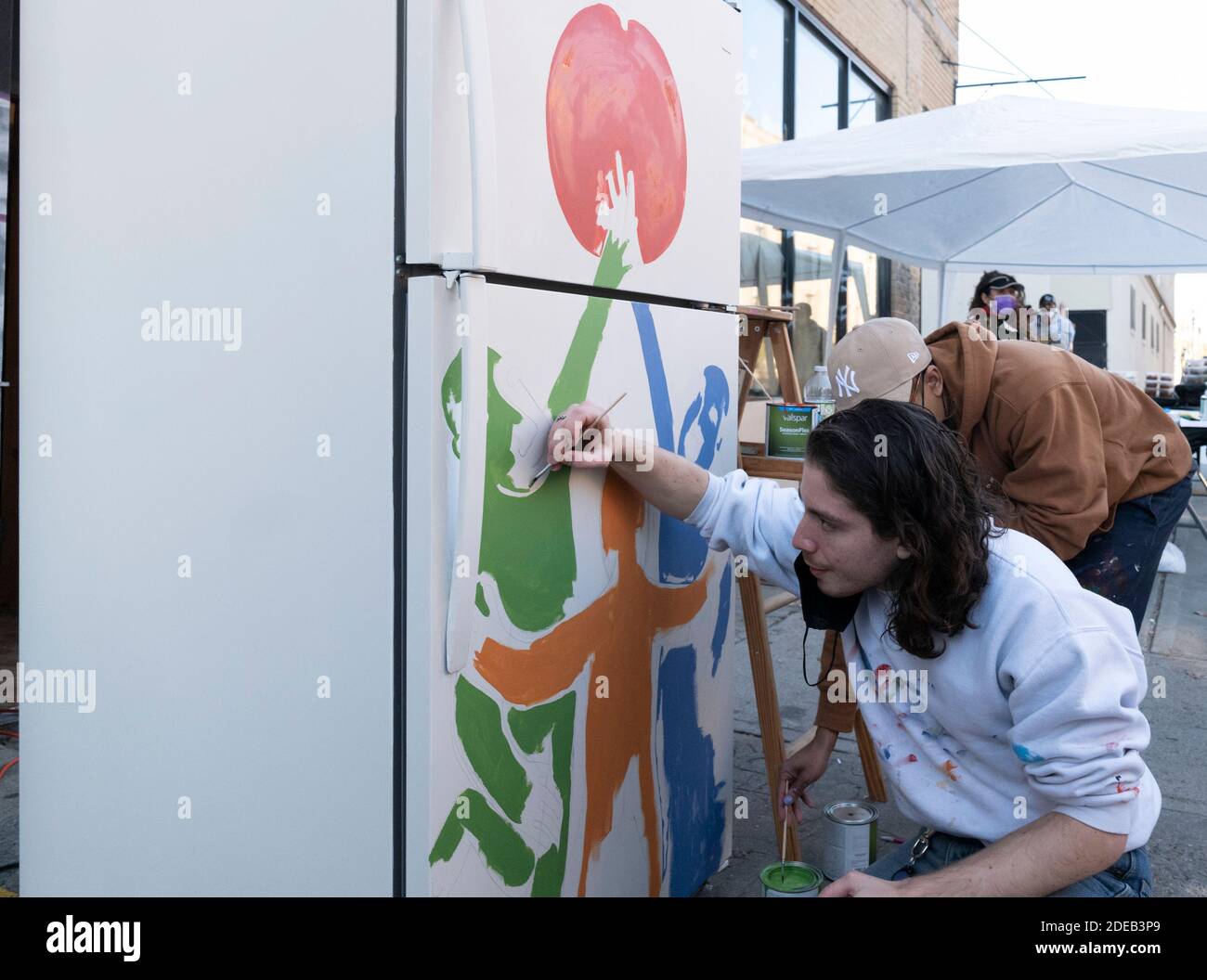 New York, New York, USA. 29th Nov, 2020. Community Organizers from