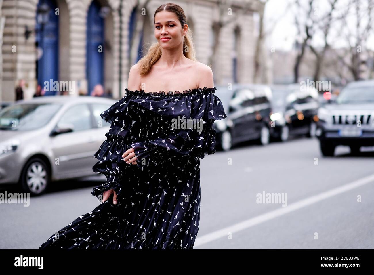 Street style, Ana Beatriz Barros El Chiaty arriving at Redemption Fall